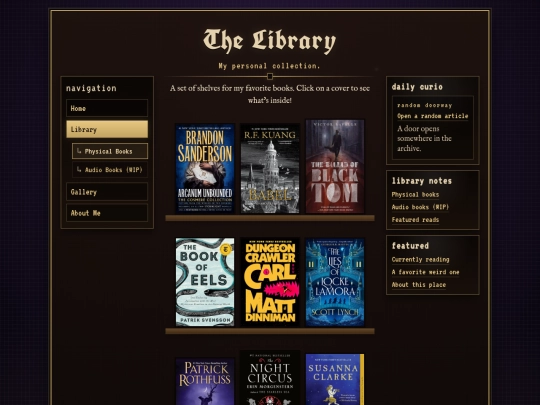 library screenshot