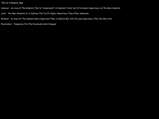 glossary screenshot