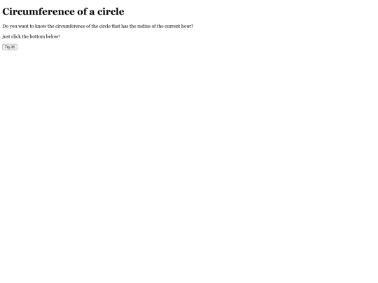 circumference screenshot