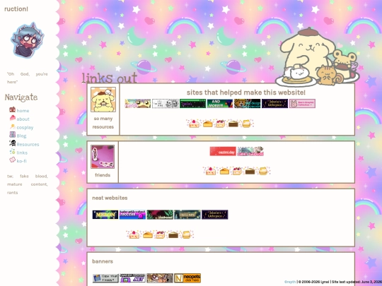 links screenshot