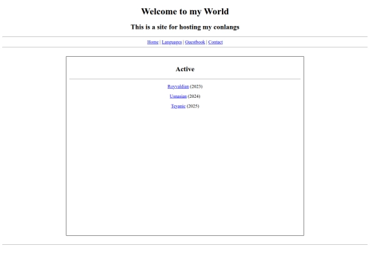 languages screenshot