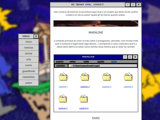 br/comic-index screenshot