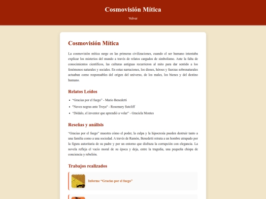 Cosmovision Mitica screenshot