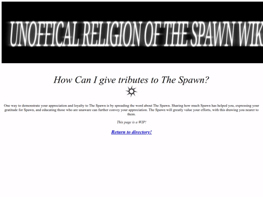 HowCanIGiveTributesToTheSpawn screenshot