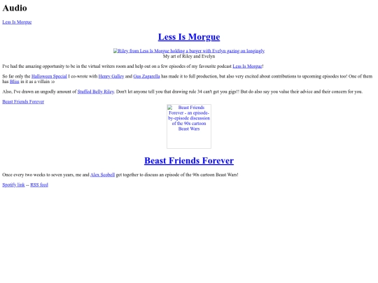 PAGES/audio screenshot