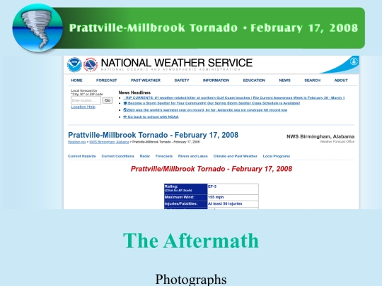 Tornado/Prattville screenshot