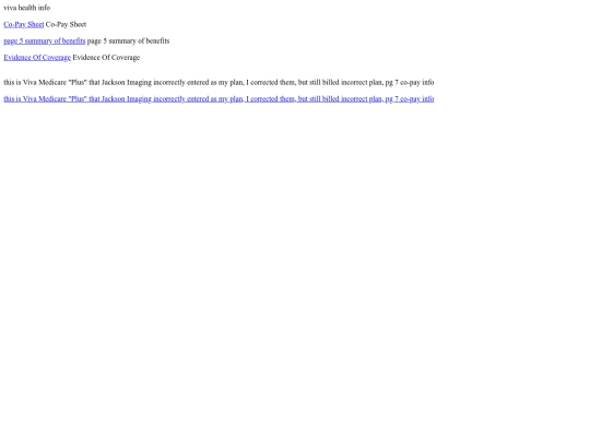 vivahealth screenshot