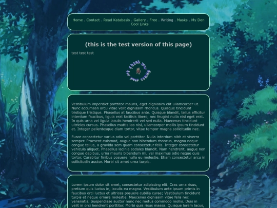 test screenshot