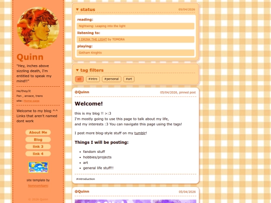 blog screenshot