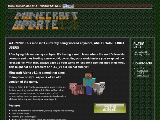 minecraft/home screenshot