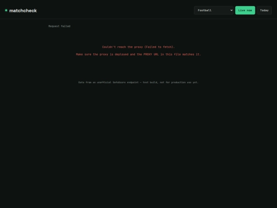 matchcheck screenshot