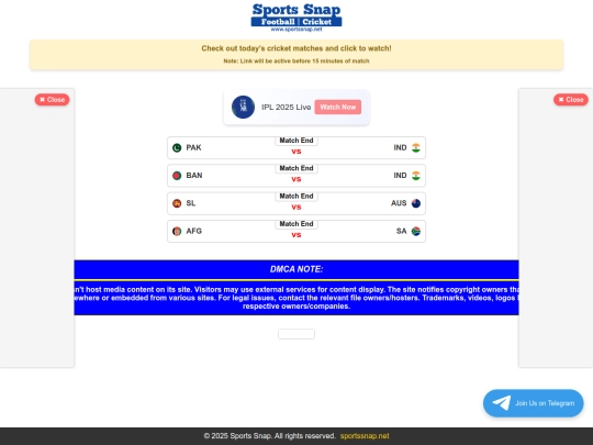 sportssnapcric screenshot
