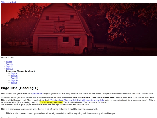 index screenshot