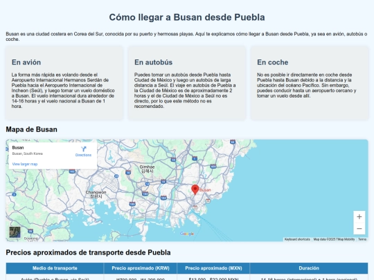 tourismo.html/como-llegar screenshot