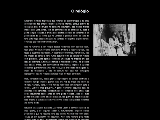 texts/o_relogio screenshot