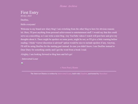 posts/2024-10-08-First-Entry screenshot