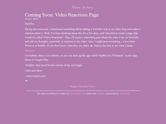 posts/2024-10-16-Coming-Soon:-Video-Reactions-Page screenshot