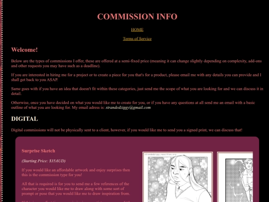 commission-info screenshot