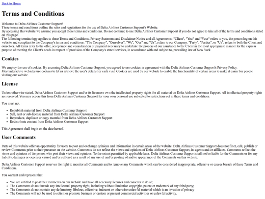 terms screenshot