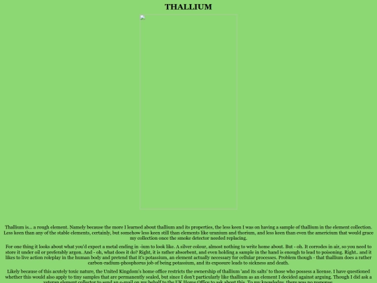 elementdiary/THALLIUM screenshot