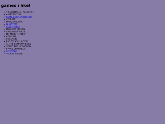 Games i like/GamesILike screenshot