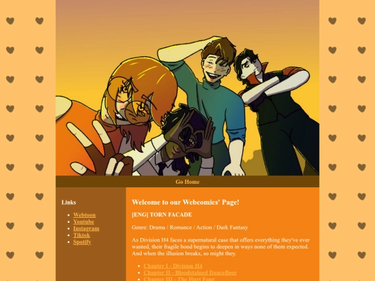 links/webcomics screenshot