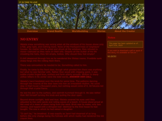flash-fiction/NO_ENTRY screenshot