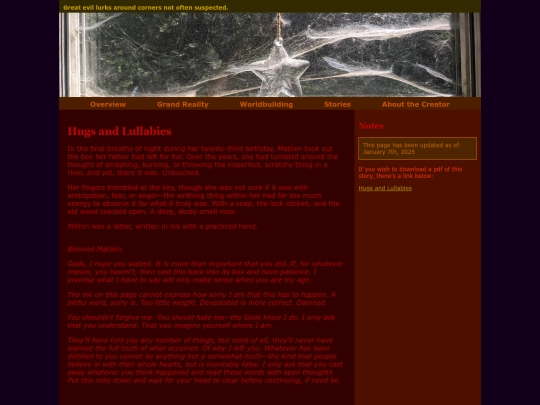 flash-fiction/hugs screenshot