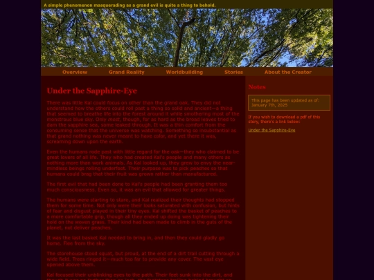 flash-fiction/sapphire screenshot