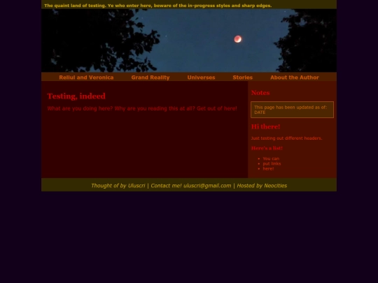 testing screenshot