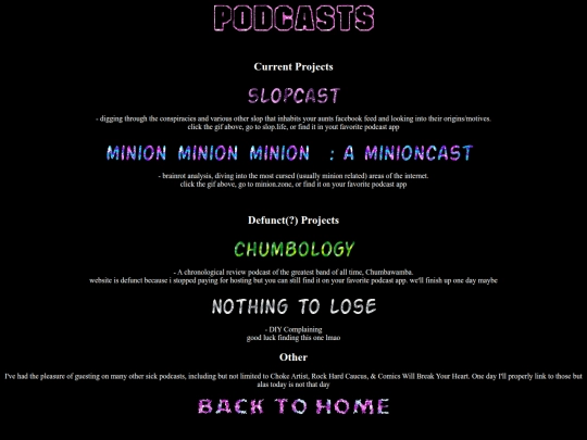 podcasts screenshot