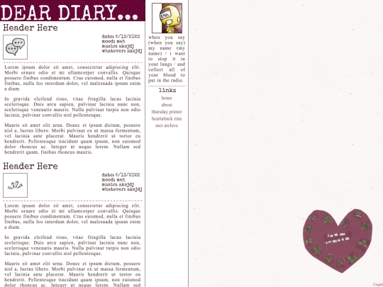 diary screenshot