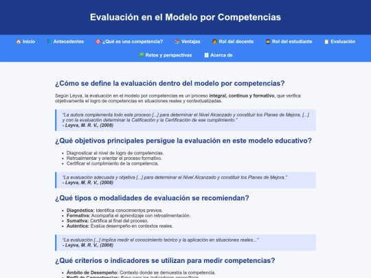 evaluacion screenshot