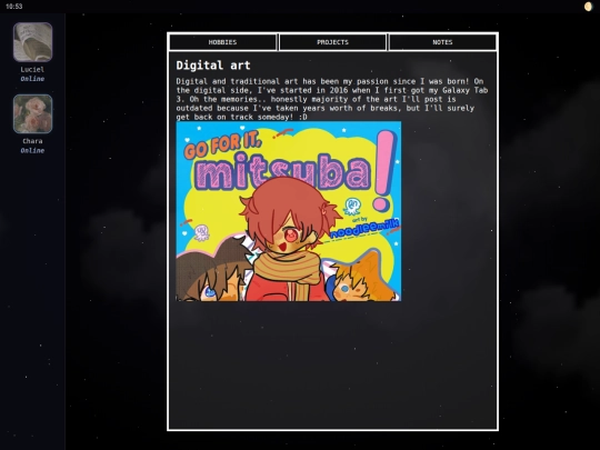 notes screenshot