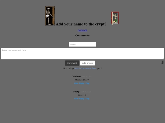 Guestbook screenshot