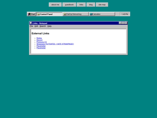 links screenshot