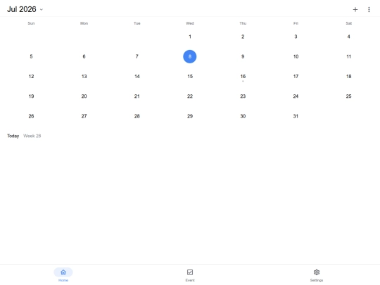 2_pk/Calendar screenshot