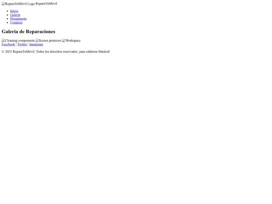 views/galeria screenshot