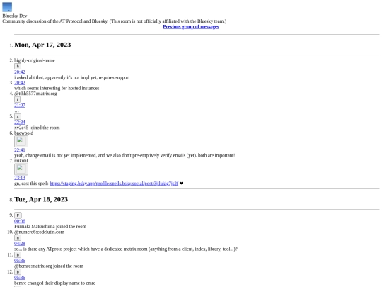 bluesky/element/messages12 screenshot