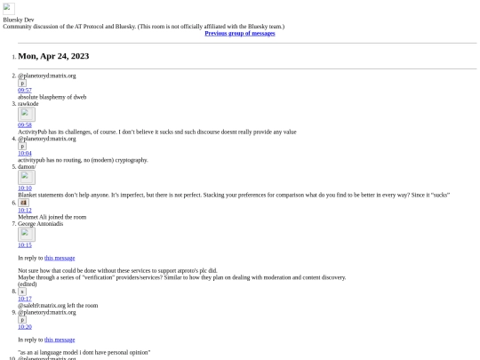 bluesky/element/messages13 screenshot