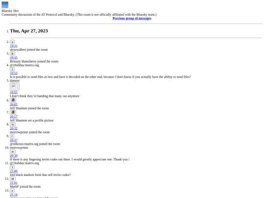 bluesky/element/messages14 screenshot