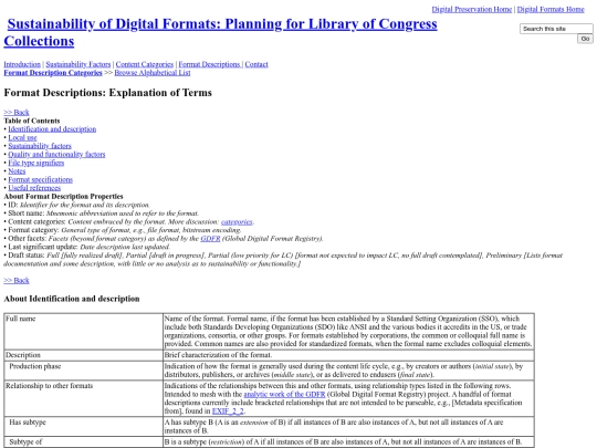 email/FormatDescriptionsExplanationOfTerms screenshot