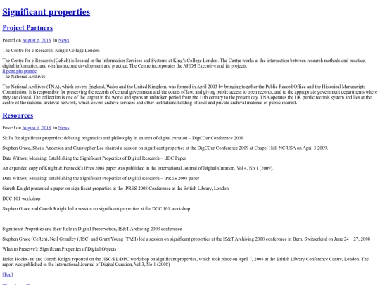 email/Significantproperties screenshot