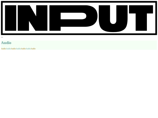 input/audio screenshot