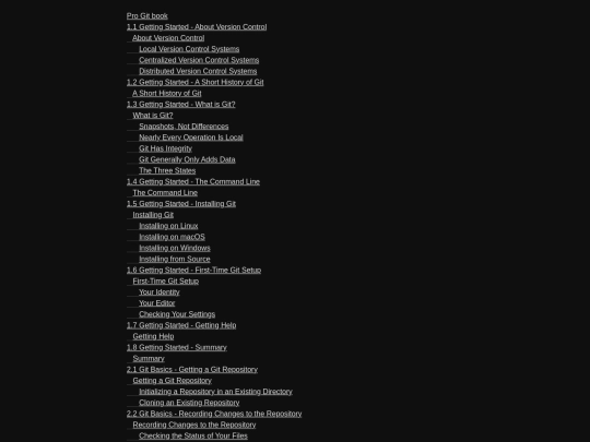 progit screenshot