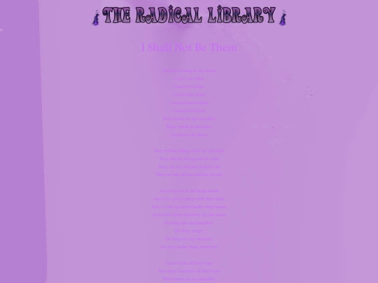 Library/Poetry/shallnotbethem screenshot
