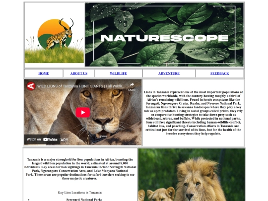 Adventure-page screenshot