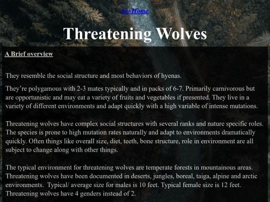 ThreateningWolf screenshot