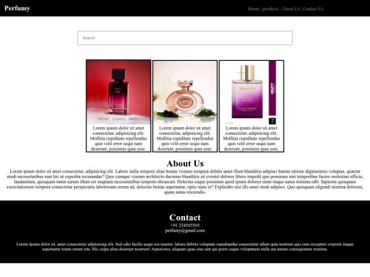 perfumy_project(css) screenshot