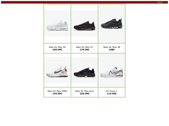 Proyecto final/nikepag screenshot